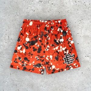Eric Emanuel EE Basic Short Splatter Orange M Brand New - Free Shipping